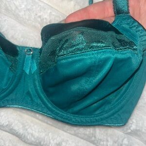 Chic Teal Underwire Bra